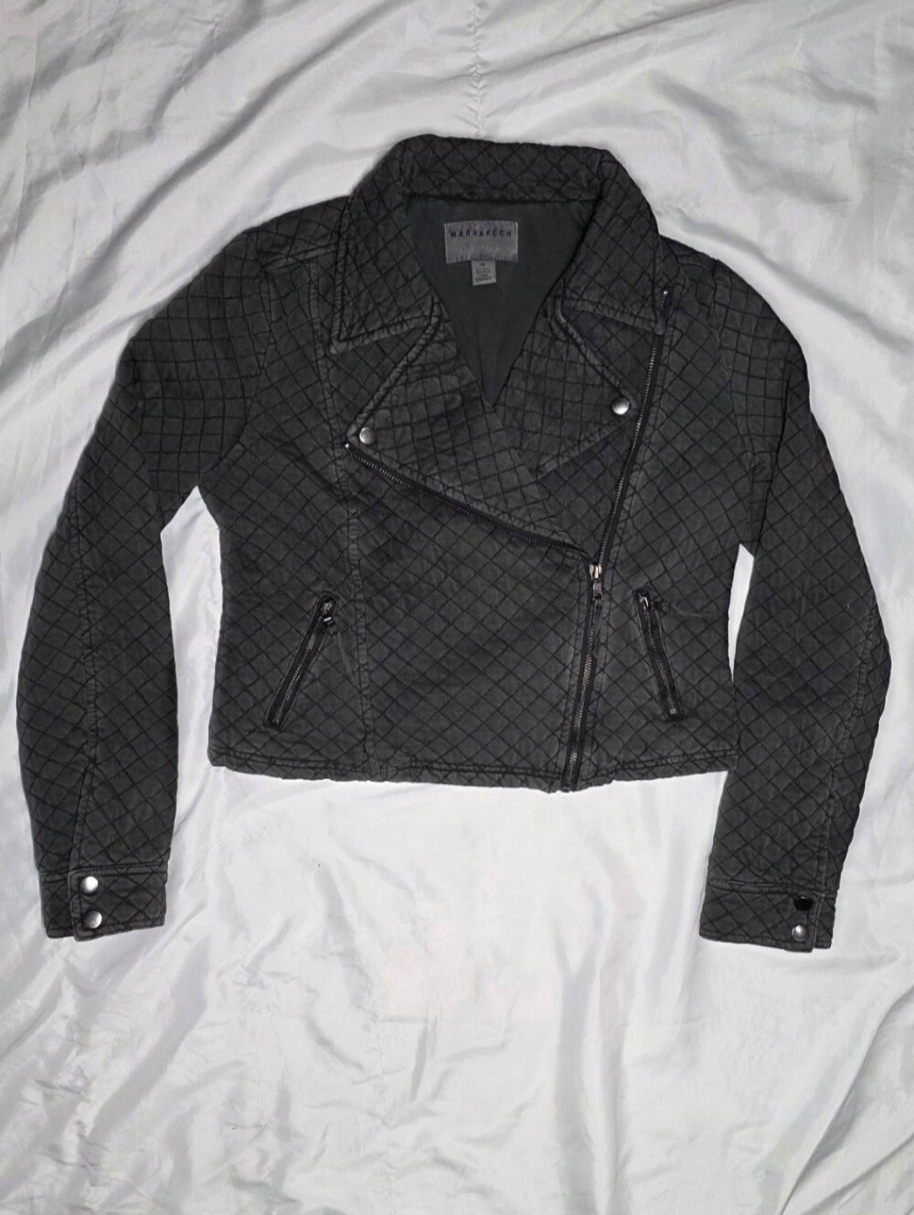 Marrakech Quilted Jacket XS Gray Sold at Anthropologie